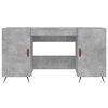 vidaXL Desk Concrete Grey 140x50x75 cm Engineered Wood