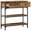 vidaXL Console Table Old Wood 72.5 x 25 x 75 cm Engineered Wood