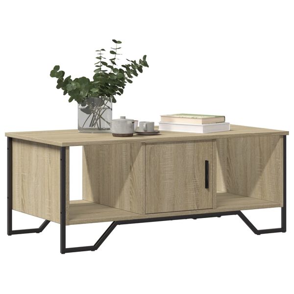 vidaXL Coffee Table Sonoma Oak 100x51x40 cm Engineered Wood