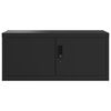 vidaXL File Cabinet Black 90x40x220 cm Steel