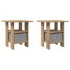 vidaXL Bedside Table 2 pcs Artisan Oak 41 x 40 x 45 cm Engineered Wood