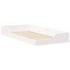 vidaXL Bed Frame White 80 x 200 cm Solid Pine Wood