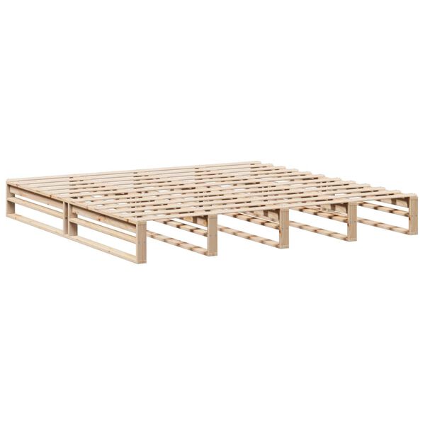 vidaXL Bed Frame without Mattress 200x200 cm Solid Wood Pine