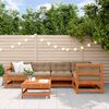 vidaXL Garden Lounge Set 6 pcs Wax Brown Solid Pine Wood