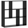 vidaXL Book Cabinet 102 x 29 x 103.5 cm Engineered Wood Black Oak