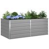 vidaXL Planter Light Grey 195 x 100 x 75 cm Galvanised Steel