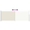 vidaXL Retractable Side Awning 160 x 500 cm Cream