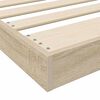 vidaXL Floor Bed Frame Sonoma 100 x 200 cm Engineered Wood