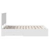 vidaXL Bed Frame with Headboard White 150 x 200 cm Engineered Wood