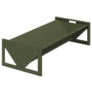 vidaXL Livestock Feeding Trough Olive Green 108 x 50 x 28 cm