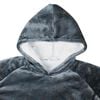 vidaXL Blanket Hoodie Navy Blue 130 x 82 cm Fleece and Flannel