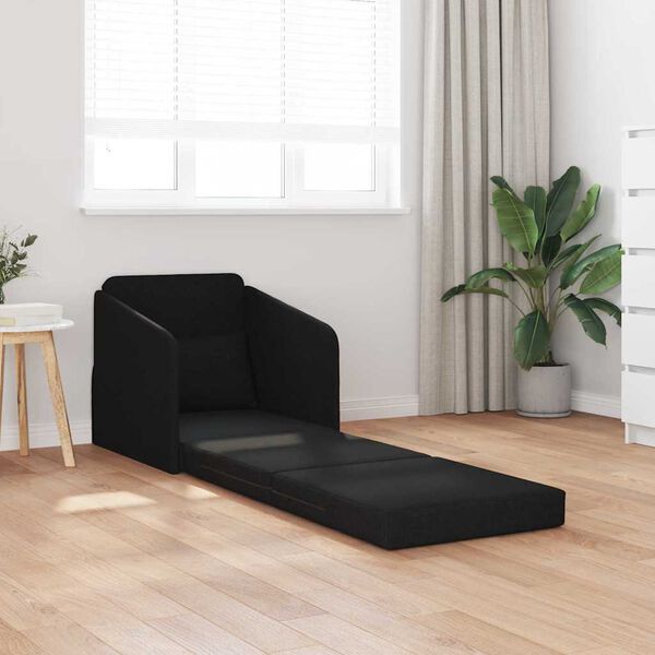 vidaXL Sofa Bed Black 65 x 80 x 83 cm Velvet
