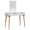 vidaXL Dressing Table Set FAUSKE 2 pcs White 100 x 50 x 143 cm