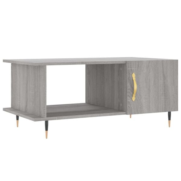 vidaXL Coffee Table Grey Sonoma 90x50x40 cm Engineered Wood