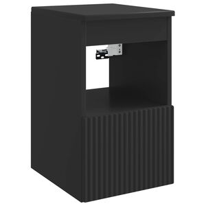 vidaXL Bathroom Cabinet Black 30 x 35 x 50 cm Engineered Wood