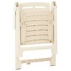 vidaXL Garden Chairs 4 pcs Plastic White
