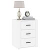 vidaXL Bedside Cabinet White 50x36x60 cm Engineered Wood