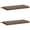vidaXL Bench Cushions SOEST 2 pcs 100% Polyester Taupe 80 x 40 x 5 cm