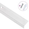 vidaXL Stair Nosings in L-shape 5 pcs Aluminium 90 cm Silver