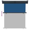 vidaXL Balcony Side Awning 145x250 cm Blue