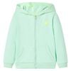 Kids' Hooded Sweatshirt with Zip Bright Green 104