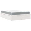 vidaXL Bed with Mattress White 160x200 cm Solid Wood Pine