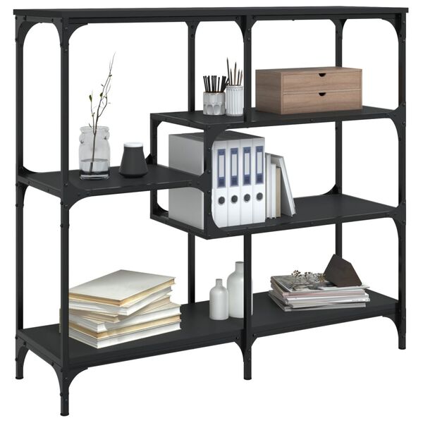 vidaXL Console Table Black 103x32x95 cm Engineered Wood