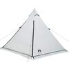 vidaXL Family Tent Tipi 6-Person White Blackout Fabric Waterproof