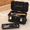 Keter Tool Storage Box with Connect Trolley and Rolling Systems Black