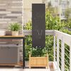 vidaXL Garden Privacy Screen Black 32 x 140 cm Cold-rolled steel