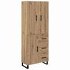 vidaXL Highboard with Drawer 2 pcs Artisan Oak 69.5 x 34 x 180 cm