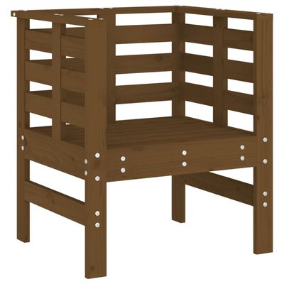 vidaXL Garden Chairs 2 pcs Honey Brown 61.5x53x71 cm Solid Wood Pine