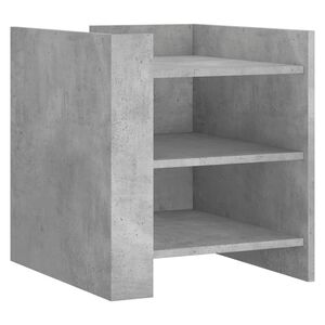 vidaXL Bedside Cabinet Concrete Grey 45x50x50 cm Engineered Wood