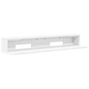 vidaXL Studio Desk White 110 x 36 x 19.5 cm Engineered Wood