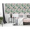 DUTCH WALLCOVERINGS Wallpaper Lush Tropical Pink and Blue