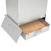 vidaXL BBQ Oven Smoker with Wood Chips 44.5x29x83 cm Galvanised steel