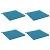 vidaXL 4-Piece Seat Cushions SOEST 4 pcs 100% Polyester Light Blue
