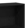 vidaXL 4-Tier Bookcase Black Oak 80x24x143 cm Engineered Wood