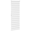vidaXL Zebra Blind White 75x200 cm Fabric Width 70.9 cm Polyester