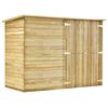 vidaXL Garden Shed House 232x110x170 cm Impregnated Pinewood