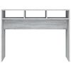 vidaXL Console Table Grey Sonoma 105x30x80 cm Engineered Wood