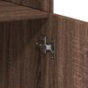vidaXL Highboard Brown Oak 80x42.5x185 cm Engineered Wood