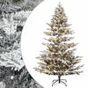 vidaXL Artificial Hinged Christmas Tree 150 cm 150 LEDs Warm White