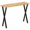 vidaXL Console Table with Live Edge 105x33x76 cm Solid Wood Mango