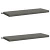 vidaXL Bench Cushions SOEST 2 pcs 100% Polyester Grey 110 x 40 x 5 cm