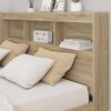 vidaXL Bookcase Bed Sonoma oak 140 x 200 cm Engineered wood
