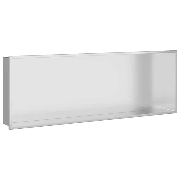 vidaXL Shower Niche Silver 90 x 30 x 9.5 cm Stainless Steel