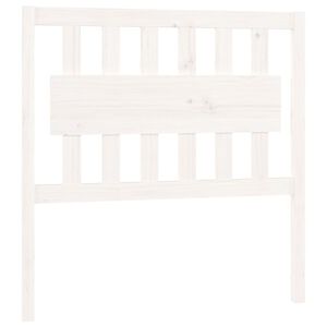 vidaXL Bed Headboard White 95.5x4x100 cm Solid Wood Pine