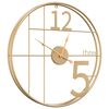 vidaXL Wall Clock Gold Ø50 cm Iron