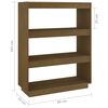 vidaXL Book Cabinet/Room Divider Honey Brown 80x35x103 cm Solid Pinewood